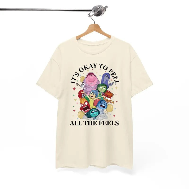 Inside Out Shirt, It's Okay To Feel All The Feels Shirt, Mental Health shirt, Inclusion Shirt, Speech Therapy Shirt, BCBA...