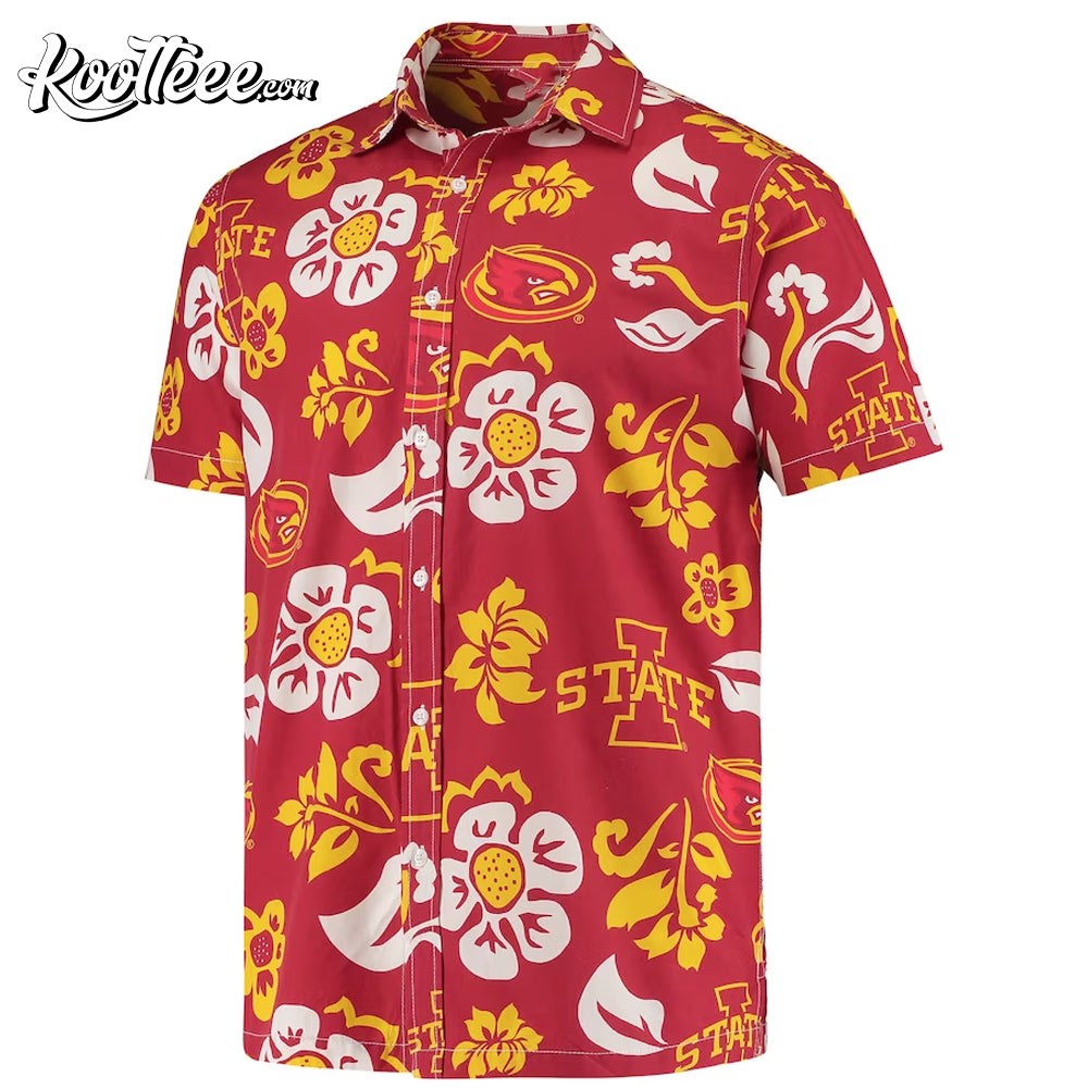 Iowa State Cyclones Floral Summer Hawaiian Shirt