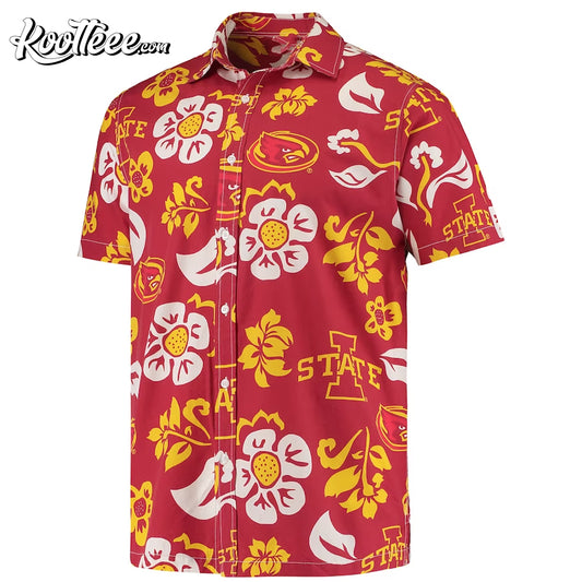 Iowa State Cyclones Floral Summer Hawaiian Shirt