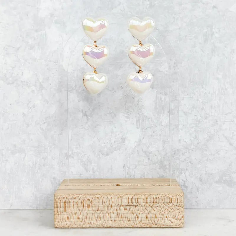 Iridescent Heart Trio Earrings T-Shirts, Hoodie, Sweatshirt | InkThreadWorks.com
