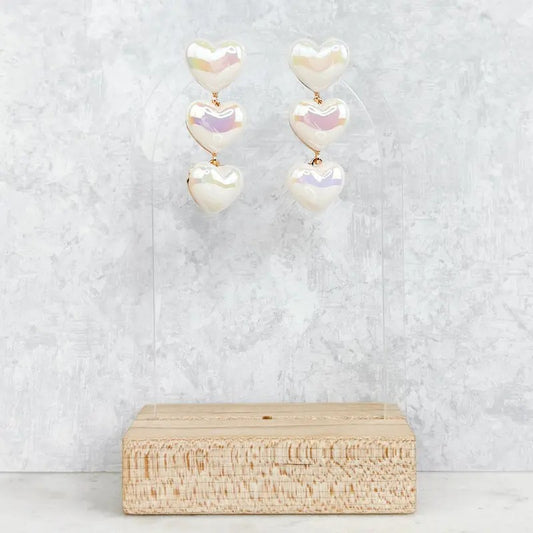 Iridescent Heart Trio Earrings T-Shirts, Hoodie, Sweatshirt | InkThreadWorks.com