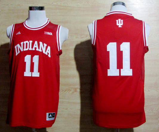 Isiah Thomas 11 Red With Big 10 Logo