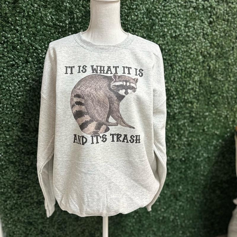 It is What It Is And Its TRASH Sweatshirt or Tee Hoodie | InkThreadWorks.com