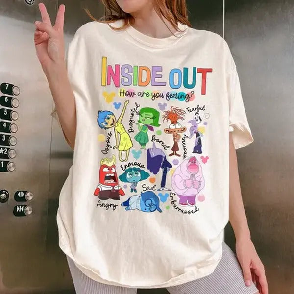 It's Okay To Feel All The Feels Shirt, Mental Health Matter Shirt, Emotional support shirt, Feelings shirt, Inside Out...