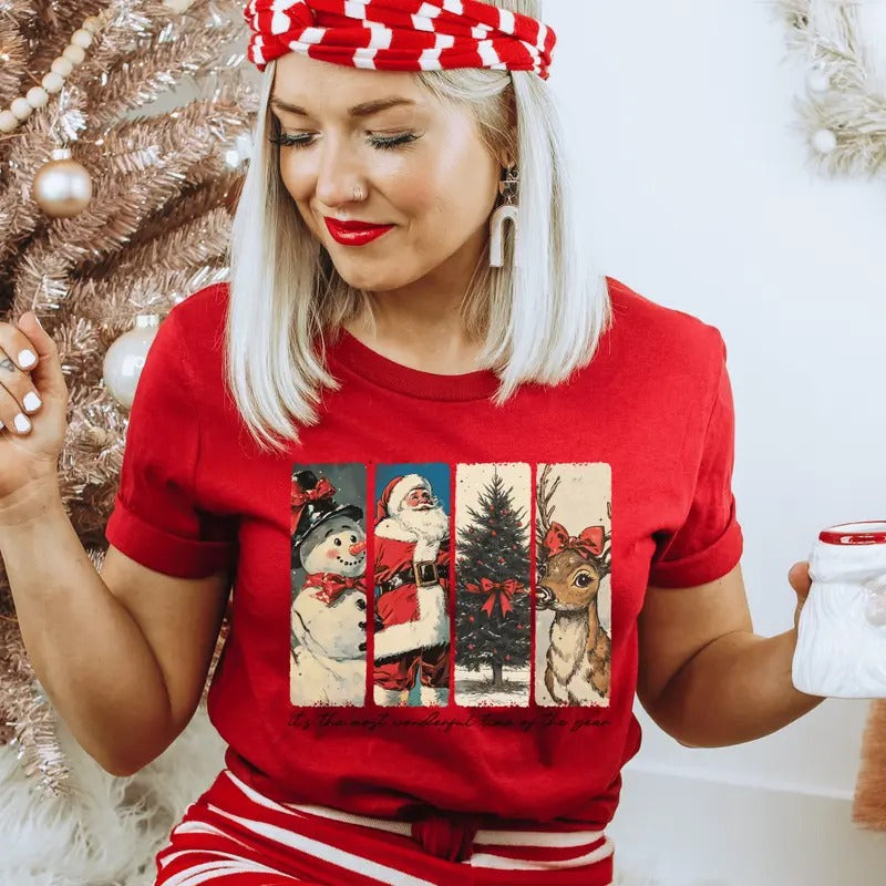 It's The Most Wonderful Time of The Year Christmas Shirt - Holiday Unisex Graphic Tee, Soft Unisex Short sleeve or Long sleeve Shirt