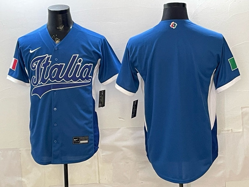Italy Baseball Blue 2026 World Baseball Classic Home Stadium 26 World Cup Style 1
