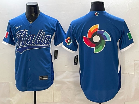 Italy Baseball Blue 2026 World Baseball Classic Home Stadium 26 World Cup Style 2