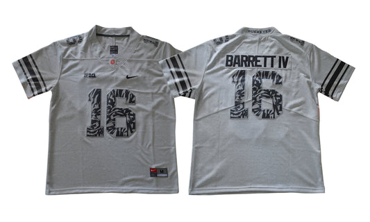 J.T Barrett IV #16 17 Light Carbon Gray