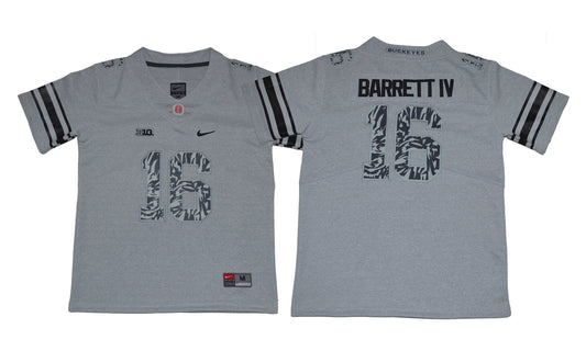 J.T Barrett IV #16 17 Light Carbon Gray Youth