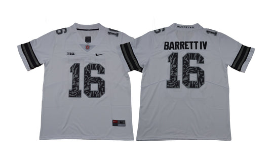 J.T Barrett IV #16 17 White jpg