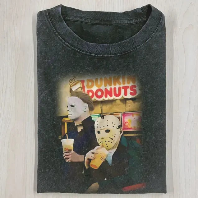 JASON MICHEAL MYERS SHIRT, Jason Voorhees, Michael Myers, Horror Movie Shirt, Horror Character, Funny Halloween Shirt, Unisex T-Shirt, Gift For Men Women