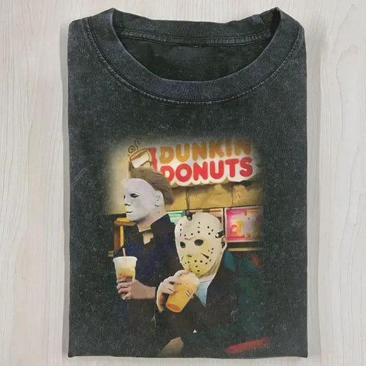 JASON MICHEAL MYERS SHIRT, Jason Voorhees, Michael Myers, Horror Movie Shirt, Horror Character, Funny Halloween Shirt, Unisex T-Shirt, Gift For Men Women