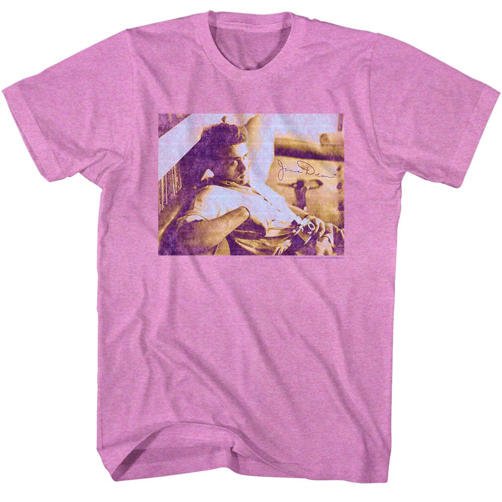 James Dean - Dean - American Classics - Heather Purple Adult Short Sleeve T-Shirt