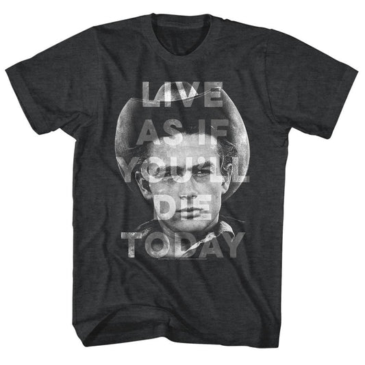 James Dean - Thanks Jim - American Classics - Heather Black Adult Short Sleeve T-Shirt
