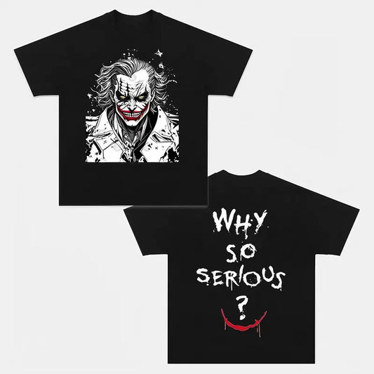 JOKER WHY SO SERIOUS T-SHIRT Trending Movie T shirt Vintage 90s T-shirt gift for Movie fans gift for him gift for her unisex T-shirt Urbanwear Shirt