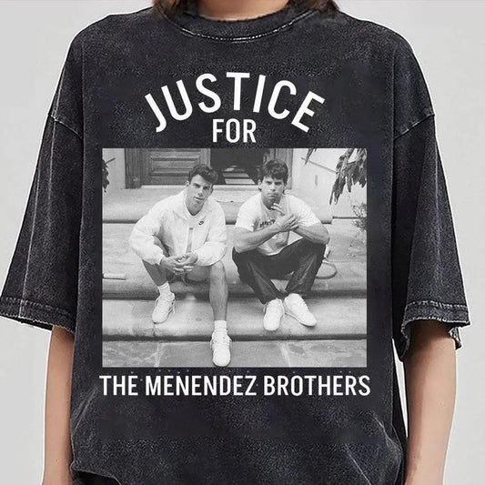 JUSTICE for the MENENDEZ BROTHERS Unisex t-shirt, Free Erik and Lyle Menendez t-shirt, Murderabilia Hoodie, Sweatshirt