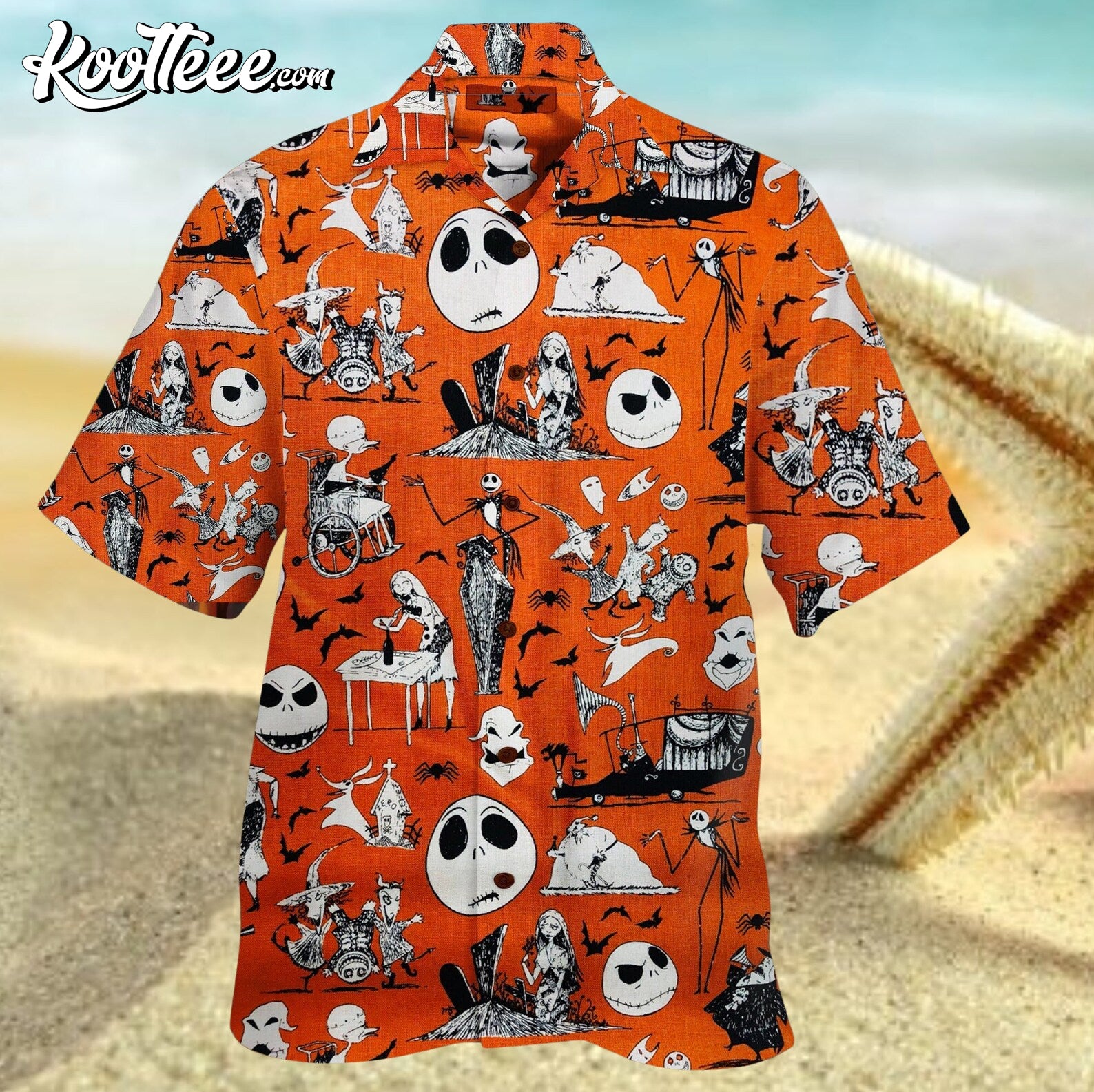 Jack Skellington Nightmare Before Christmas Halloween Hawaiian Shirt