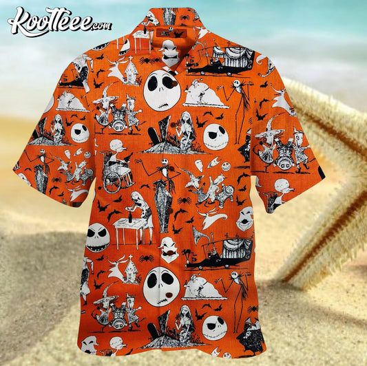 Jack Skellington Nightmare Before Christmas Halloween Hawaiian Shirt