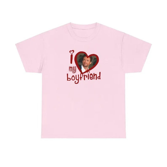 Jackman Boyfriend shirt, I love my boyfriend shirt Top Womenswear Hoodie, Sweatshirt | InkThreadWorks.com