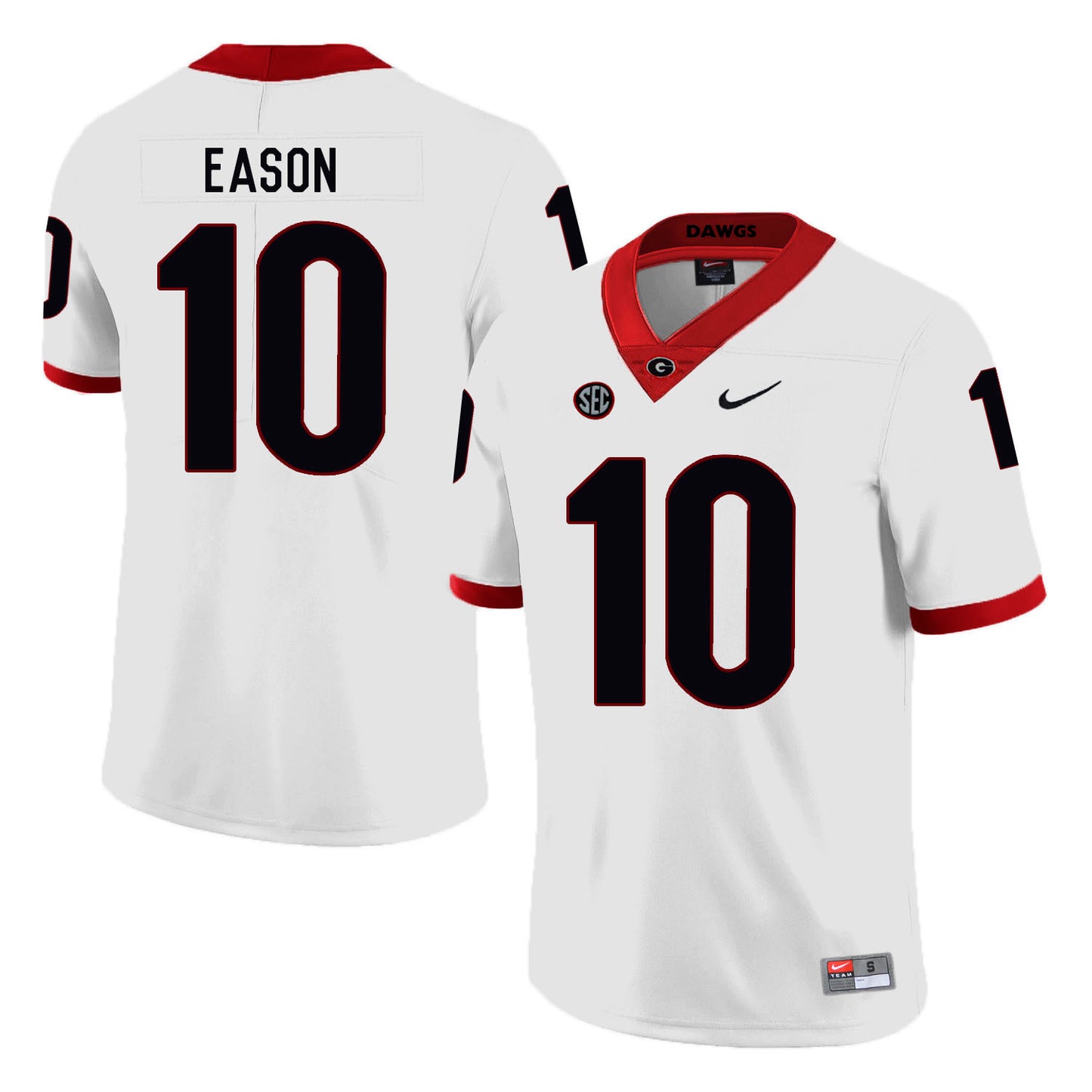 Jacob Eason 10 White