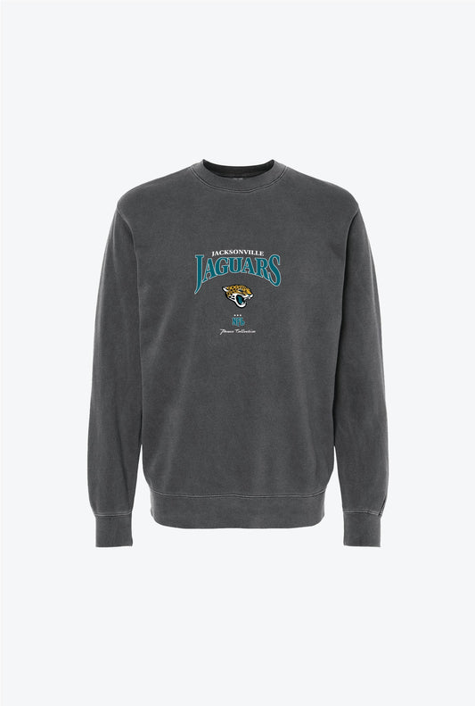 Jacksonville Jaguars Vintage Embroidered Crewneck - Black