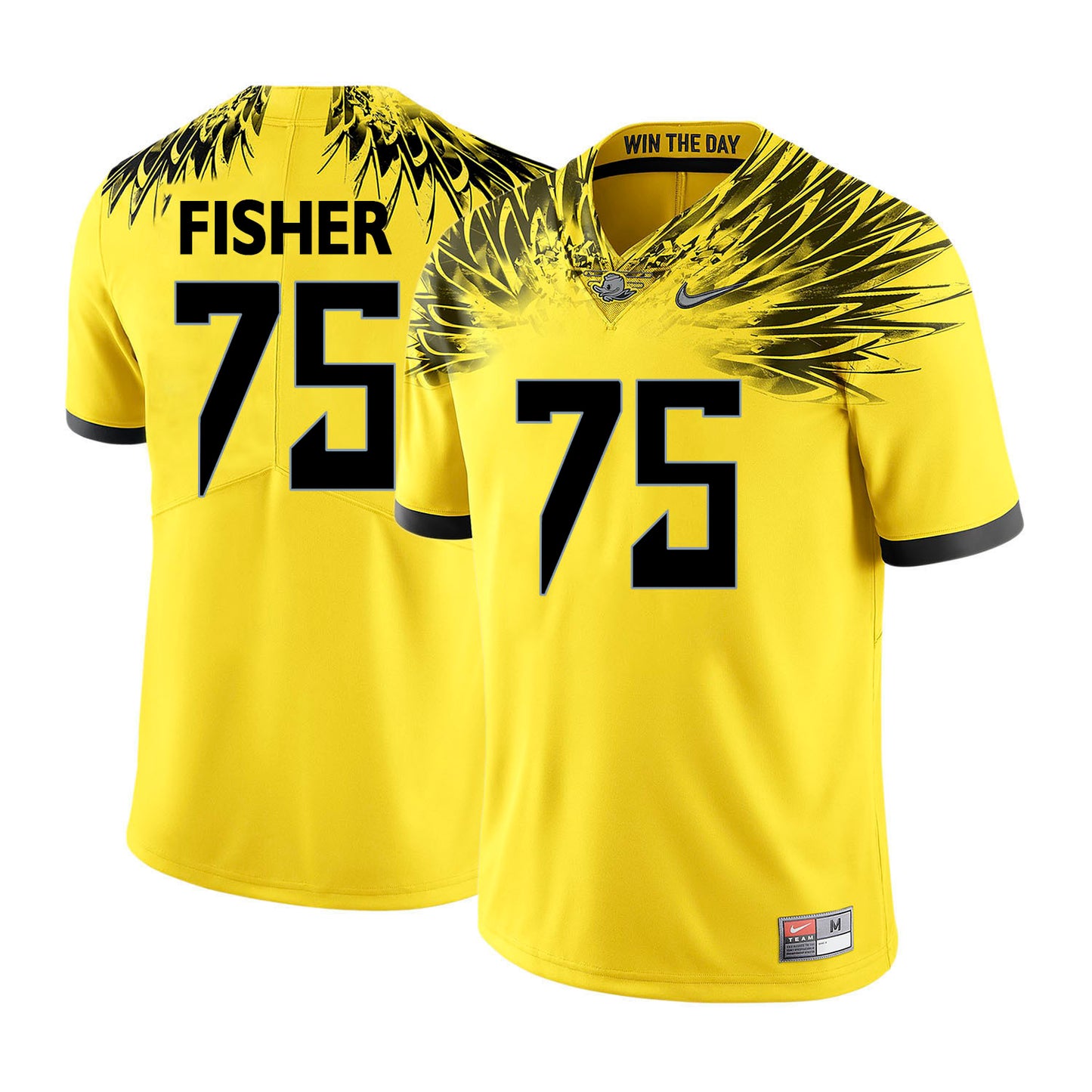 Jake Fisher 75 Yellow