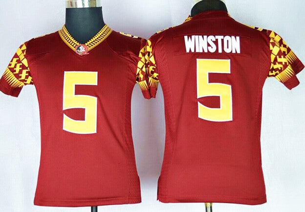 Jameis Winston 5 Burgundy With Name Youth