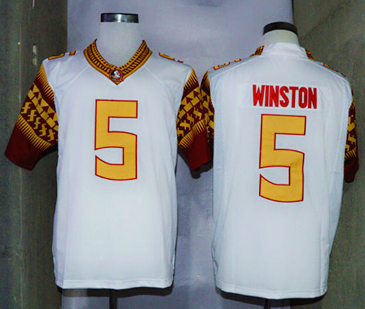 Jameis Winston 5 White With Name 1