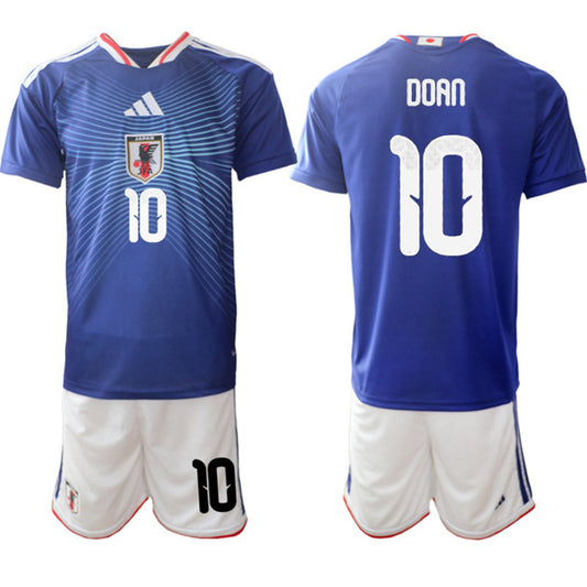 Japan #10 Ritsu Doan Blue 2026 World Cup Home Soccer Jersey Suit