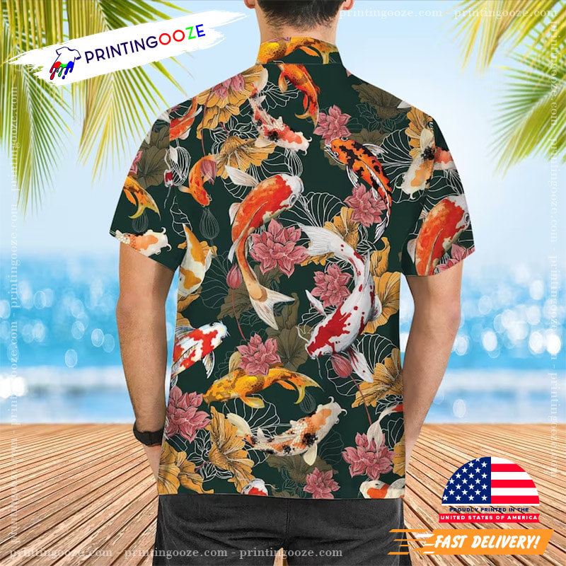 Japanese Koi Fish, Koi Fish Hawaiian Shirt