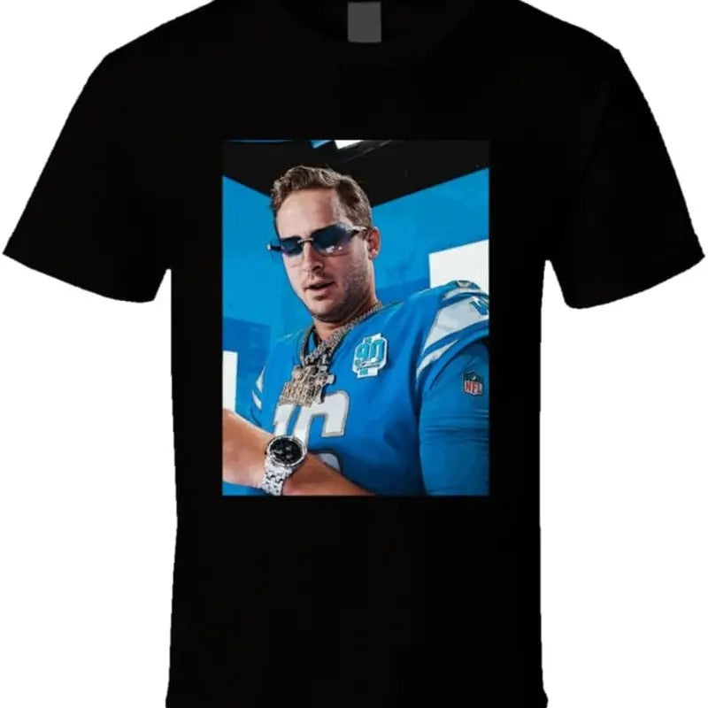 Jared Goff Iced Out Detroit Football Fan T Shirt Hoodie, Sweatshirt | InkThreadWorks.com