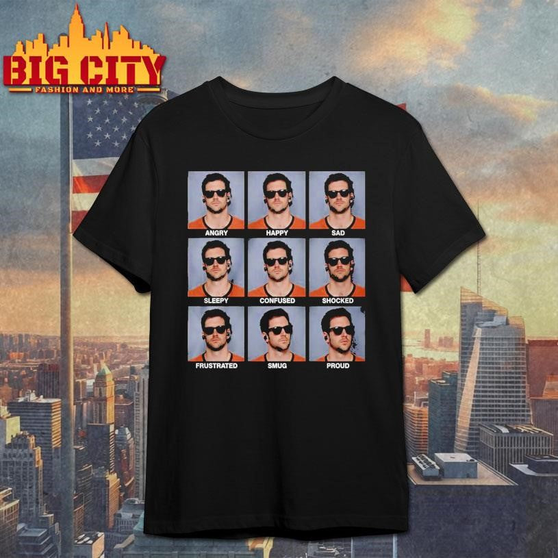 Jarrett Stidham Emotions Angry Happy Sad Shirt