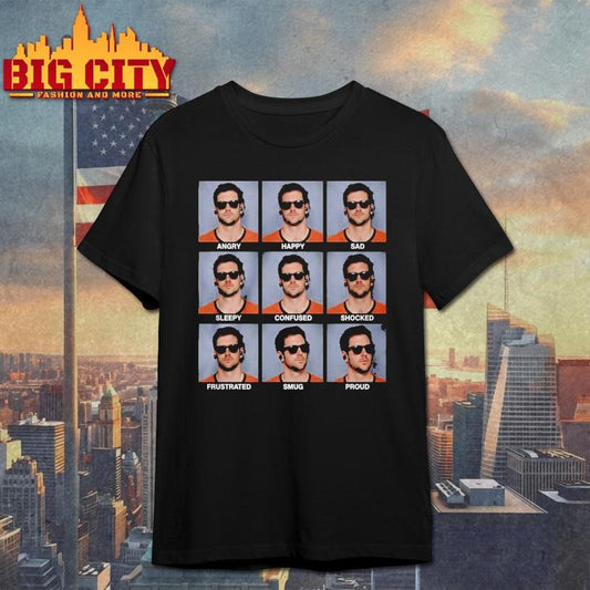 Jarrett Stidham Emotions Angry Happy Sad Shirt