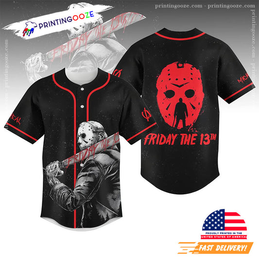 Jason Voorhees Friday The 13th Baseball Jersey