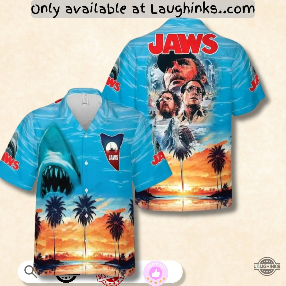 Jaws 50Th Anniversary Hawaiian Shirt