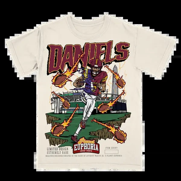 Jayden Daniels Tee Hoodie, Sweatshirt | InkThreadWorks.com