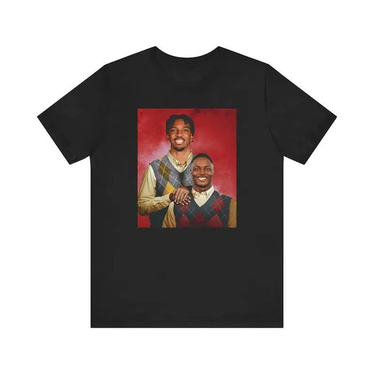 Jayden Daniels and Terry McLaurin Step Brothers Football Streetwear Cotton Unisex Short Sleeve Shirt, Apparel for Game...