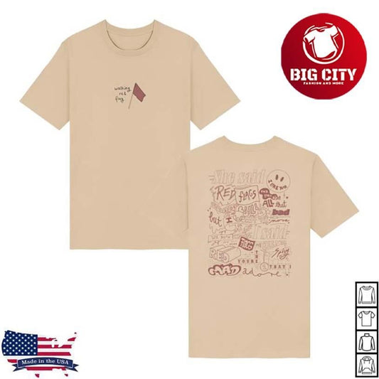 Jayo Walking Red Flag Two Sided Shirt