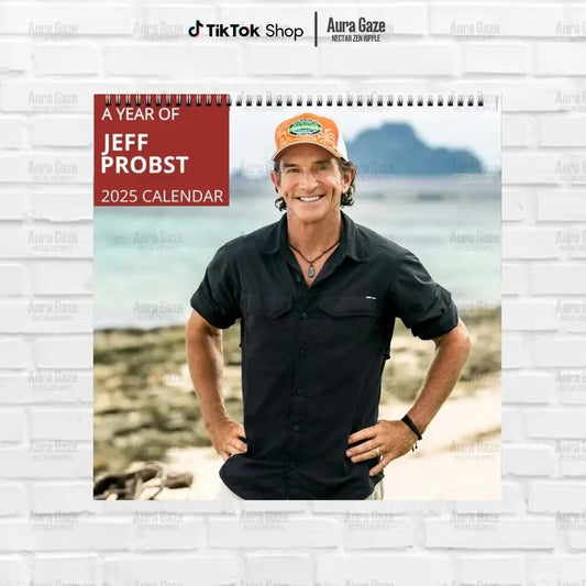 Jeff Probst 2025 Wall Calendar, Fan Gift Monthly Planner, Jeff Probst Girl Gift, Fan Merch Celebrity Decor, Perfect Present for Home and Office Decor