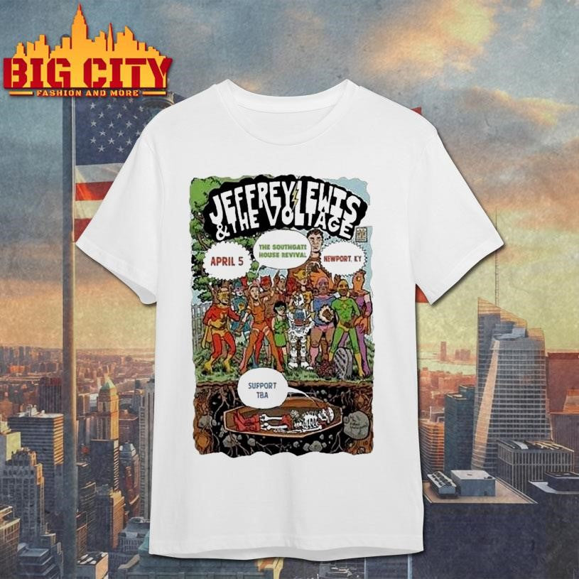 Jeffrey Lewis The Voltage Newport, Ky April 5 2026 Tour Shirt