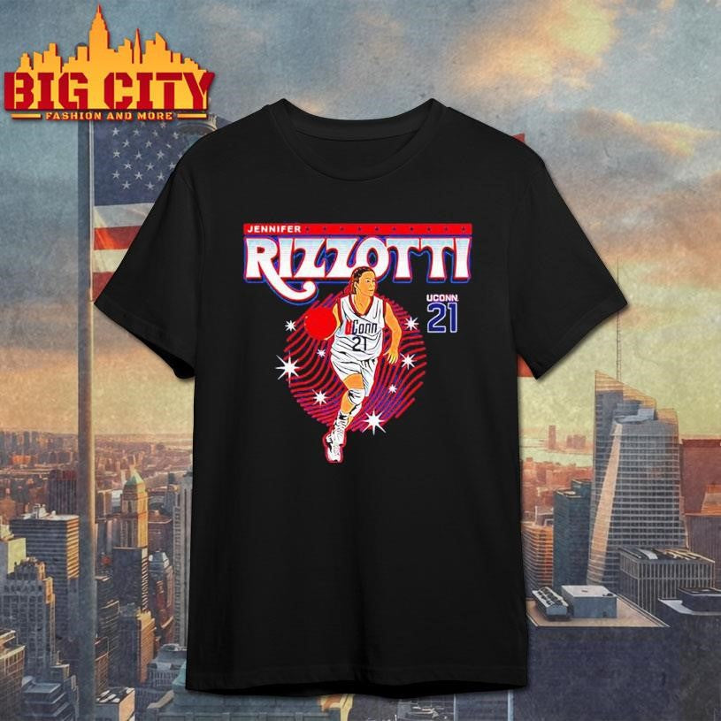 Jennifer Rizzotti UConn Basketball NCAA Legends Caricature Shirt