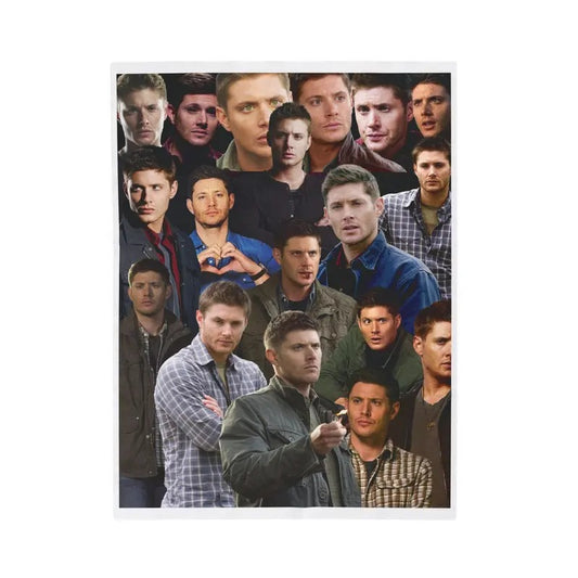 Jensen Ackles Velveteen Plush Blanket, Dean Winchester Supernatural Ultra Soft Blanket For Movie Fan, Cozy Blanket for Home and Gift, Sofa Blanket