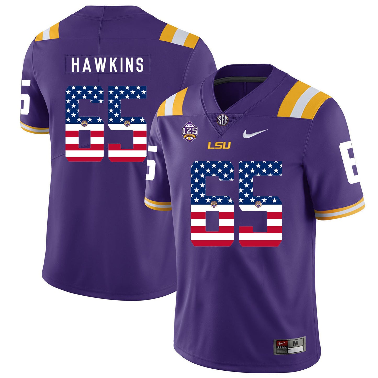 Jerald Hawkins 65 Purple