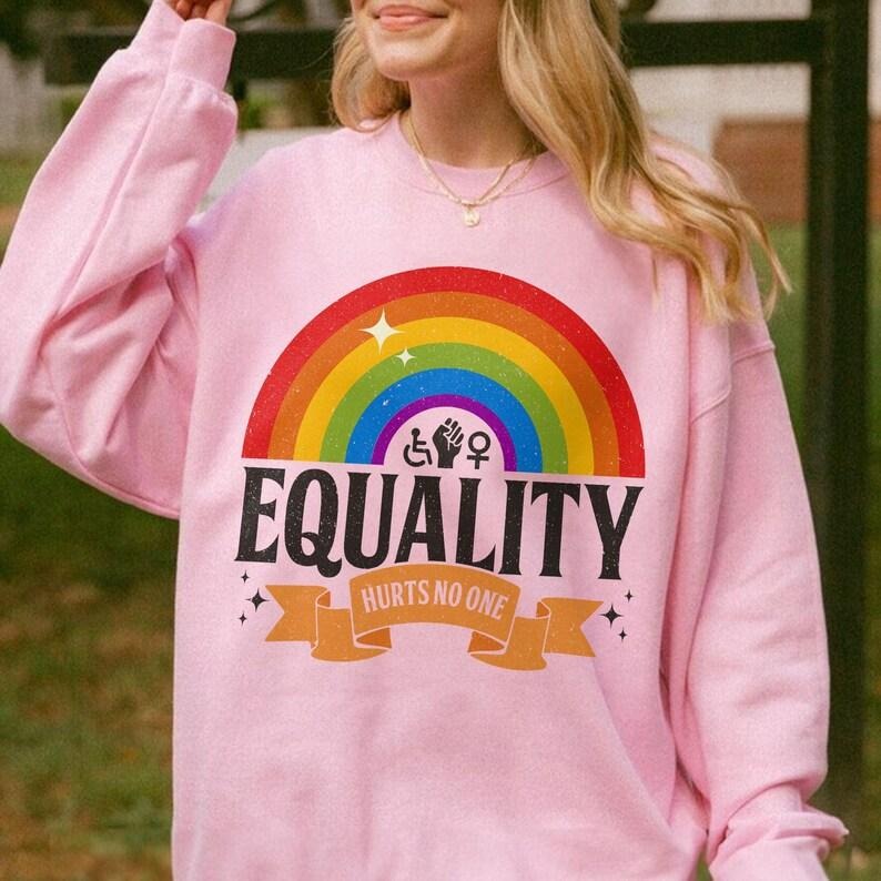 Jessie J Ross Social Justice Awareness Shirt, Equality Hurts No One Sweatshirt, Black Lives Matter Hoodie, Unisex Graphic Tee, Smooth Fabric, Aesthetic Streetwear Vibe