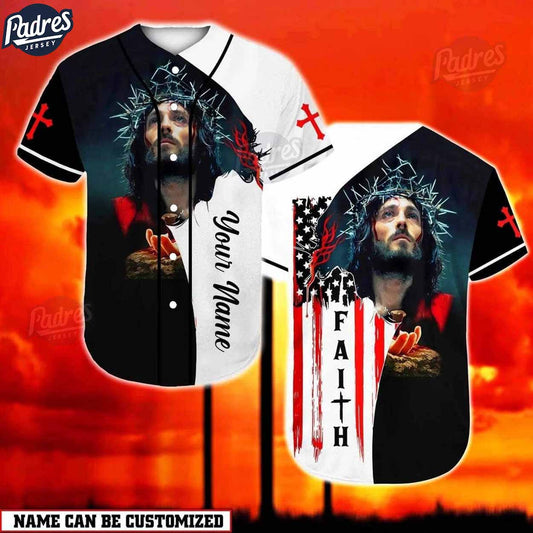 Jesus American Flag Custom Baseball Jersey - Padres Jersey Oasis: Elevate Your Baseball Style Game