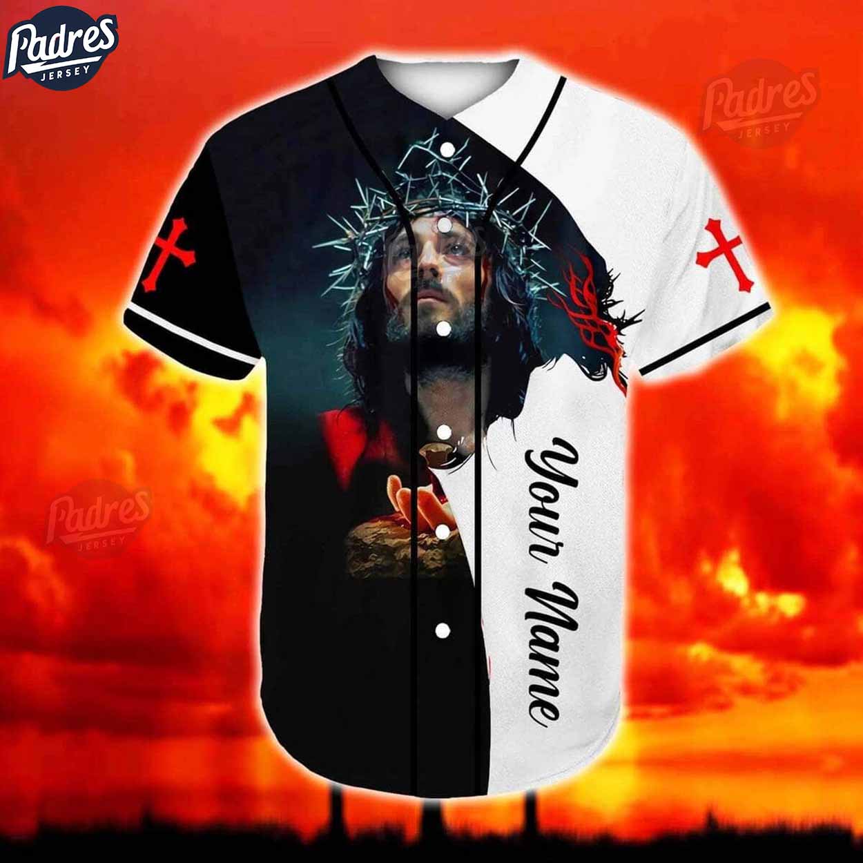 Jesus American Flag Custom Baseball Jersey - Padres Jersey Oasis: Elevate Your Baseball Style Game