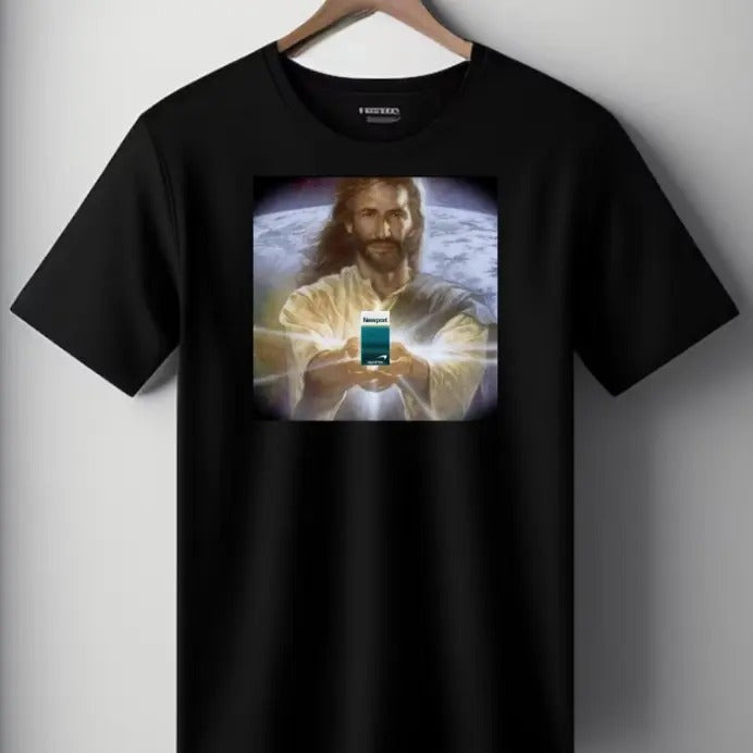 Jesus Holding  | Newport | Funny Meme T-Shirt | Oddly Specific Shirt | Weird Shirt Hoodie, Sweatshirt | InkThreadWorks.com
