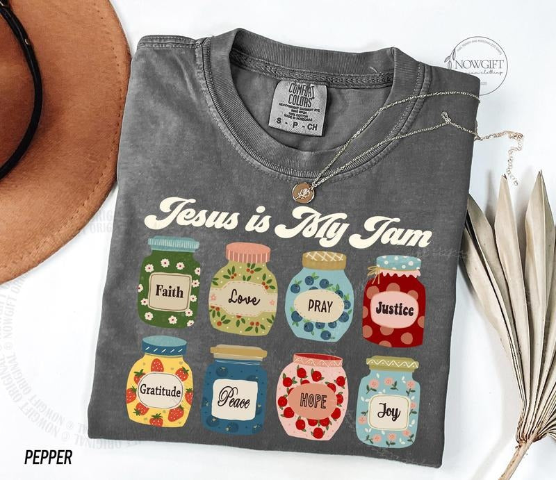 Jesus Is My Jam, Christian Shirt, Jesus Shirt, Christian Gift, Jesus Christ Shirt, Gift For Christian, Funny Jesus Shirt,...