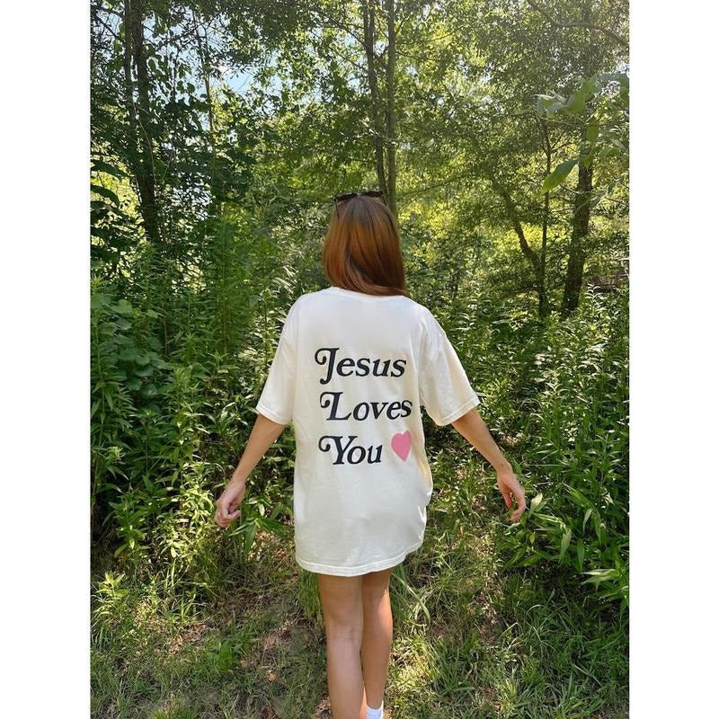 Jesus Love You T-Shirt | christian T-shirt, bible verse shirt, religious shirt, trendy tshirt, faith T-shirt, aesthetic...