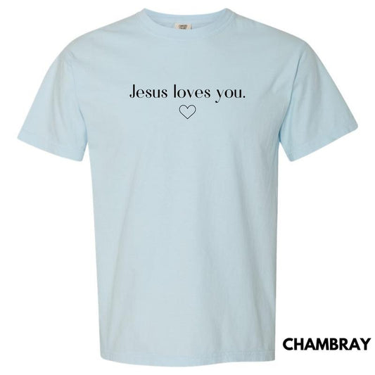 Jesus Loves You Comfort Colors T-Shirt 'NLB' Hoodie, Sweatshirt | InkThreadWorks.com